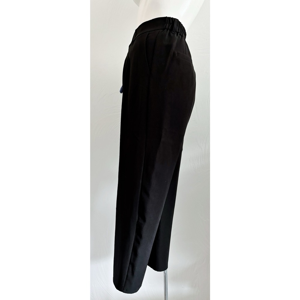 NWOT Express Super High Waisted Belted Pleated Ankle Pant Black - Medium NO Belt - Picture 3 of 13